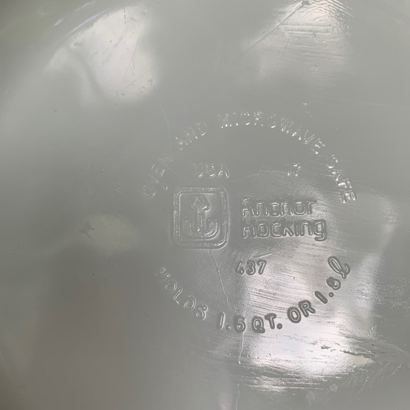 Anchor Hocking Fire King 437 1.5 Qt & 429 Casseroles w Lid Natures Bounty Fruit - Picture 9 of 10